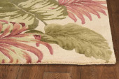 Kas Oriental Rugs Sparta 3148 Beige Palm Leaves Area Rug Corner Kas Oriental Rugs Sparta 3148 Beige Palm Leaves Area Rug Corner