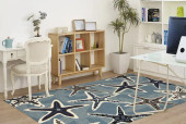 Kas Harbor 4203 Blue Sands Area Rug Room Scene Kas Harbor 4203 Blue Sands Area Rug Room Scene