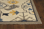 Kas Harbor 4205 Ivory Austin Area Rug Corner Angle Kas Harbor 4205 Ivory Austin Area Rug Corner Angle