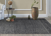Kas Hudson 2463 Grey Black Retreat Area Rug Room Scene 2 Kas Hudson 2463 Grey Black Retreat Area Rug Room Scene 2