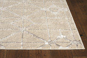 Kas Luna 7128 Ivory Silver Elements Area Rug Corner Kas Luna 7128 Ivory Silver Elements Area Rug Corner