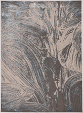 Kas Luna 7130 Silver Blue Stroked Area Rug Kas Luna 7130 Silver Blue Stroked Area Rug