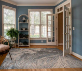 Kas Luna 7130 Silver Blue Stroked Area Rug Room Scene Kas Luna 7130 Silver Blue Stroked Area Rug Room Scene