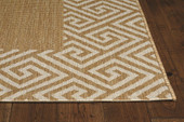 Kas Provo 5766 Natural Greek Key Area Rug Corner Kas Provo 5766 Natural Greek Key Area Rug Corner