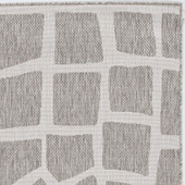 Kas Provo 5768 Ivory Grey Bedrock Area Rug Close Up