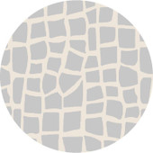 Kas Provo 5768 Ivory Grey Bedrock Round Area Rug