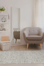 Kas Willow 1102 Ivory Grey Honeycomb Area Rug Room Scene Kas Willow 1102 Ivory Grey Honeycomb Area Rug Room Scene