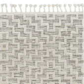 Kas Willow 1104 Ivory Grey Geo Area Rug Detail Kas Willow 1104 Ivory Grey Geo Area Rug Detail