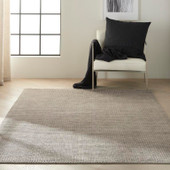 Calvin Klein Pretoria CK890 Stone 5x8 Area Rug Room Scene