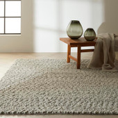 Calvin Klein Riverstone CK940 Grey Ivory Area Rug Room Scene 2 Calvin Klein Riverstone CK940 Grey Ivory Area Rug Room Scene 2