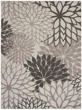Nourison Aloha ALH05 Silver Grey Area Rug Nourison Aloha ALH05 Silver Grey Area Rug