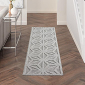 Nourison Cozumel CZM01 Lt. Grey Runner Area Rug Room Scene Nourison Cozumel CZM01 Lt. Grey Runner Area Rug Room Scene