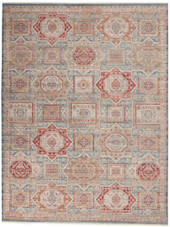 Nourison Homestead HMS02 Blue Multicolor Area Rug Nourison Homestead HMS02 Blue Multicolor Area Rug