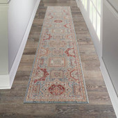 Nourison Homestead HMS02 Blue Multicolor 2x10 Runner Area Rug Room Scene Nourison Homestead HMS02 Blue Multicolor 2x10 Runner Area Rug Room Scene