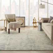 Nourison Ocean OCP03 Ivory Slate Area Rug Room Scene