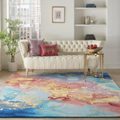 Nourison Prismatic PRS18 Multicolor Area Rug Room Scene Nourison Prismatic PRS18 Multicolor Area Rug Room Scene