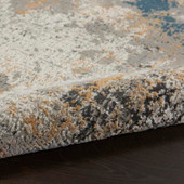Nourison Rustic Textures RUS13 Grey Blue Area Rug Texture Nourison Rustic Textures RUS13 Grey Blue Area Rug Texture