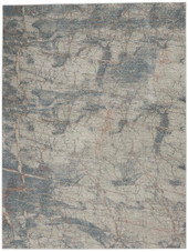Nourison Rustic Textures RUS15 Lt. Grey Blue Area Rug Nourison Rustic Textures RUS15 Lt. Grey Blue Area Rug