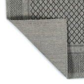 Kaleen Bacalar BAC08-38 Charcoal Area Rug Backing Kaleen Bacalar BAC08-38 Charcoal Area Rug Backing