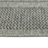 Kaleen Bacalar BAC08-38 Charcoal Area Rug Edge Kaleen Bacalar BAC08-38 Charcoal Area Rug Edge