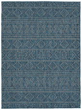 Kaleen Bacalar BAC09-17 Blue Area Rug Kaleen Bacalar BAC09-17 Blue Area Rug