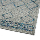 Kaleen Bacalar BAC10-75 Grey Area Rug Corner Kaleen Bacalar BAC10-75 Grey Area Rug Corner