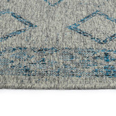 Kaleen Bacalar BAC10-75 Grey Area Rug Edge Kaleen Bacalar BAC10-75 Grey Area Rug Edge