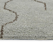 Kaleen Micha MCA95-77 Silver Area Rug Edge Kaleen Micha MCA95-77 Silver Area Rug Edge