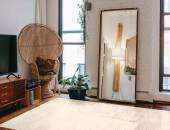 Loloi Serena SG-01 Ivory Area Rug Room Scene Loloi Serena SG-01 Ivory Area Rug Room Scene