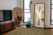 Loloi Vaughn VG-01 Olive Area Rug Room Scene Loloi Vaughn VG-01 Olive Area Rug Room Scene
