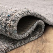 Karastan Haberdasher RG175-799 Silver Area Rug Roll Edge Karastan Haberdasher RG175-799 Silver Area Rug Roll Edge