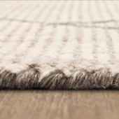 Karastan Tangier RG187-620 Tribal Diamond Silver Area Rug Pile