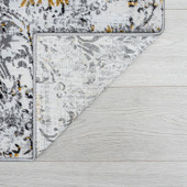 Tayse Antik Kathryn ANT2010 Yellow Area Rug Back Tayse Antik Kathryn ANT2010 Yellow Area Rug Back