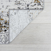 Tayse Antik Meridith ANT2012 Yellow Area Rug Back Tayse Antik Meridith ANT2012 Yellow Area Rug Back