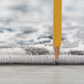 Tayse Antik Meridith ANT2013 Blue Area Rug Pile