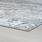 Tayse Antik Meridith ANT2013 Blue Area Rug Corner