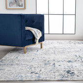 Tayse Antik Meridith ANT2013 Blue Area Rug Room Scene Tayse Antik Meridith ANT2013 Blue Area Rug Room Scene