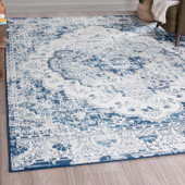 Tayse Diamond Britney DIA1301 Blue Area Rug Room Scene