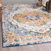 Tayse Diamond Britney DIA1304 Blue Area Rug Room Scene Tayse Diamond Britney DIA1304 Blue Area Rug Room Scene