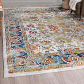 Tayse Diamond Giana DIA1700 Cream Area Rug Room Scene Tayse Diamond Giana DIA1700 Cream Area Rug Room Scene