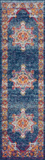 Tayse Diamond Mila DIA1900 Blue Runner Area Rug
