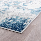 Tayse Diamond Spokane DIA1101 Blue Area Rug Corner