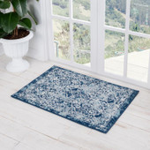 Tayse Diamond Tiera DIA1201 Blue Scatter Area Rug Room Scene