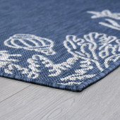 Tayse Eco Biscayne ECO1505 Navy Area Rug Corner Tayse Eco Biscayne ECO1505 Navy Area Rug Corner
