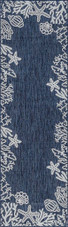 Tayse Eco Biscayne ECO1505 Navy Runner Area Rug Tayse Eco Biscayne ECO1505 Navy Runner Area Rug