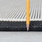 Tayse Eco Dania ECO1200 Black Area Rug Pile Tayse Eco Dania ECO1200 Black Area Rug Pile