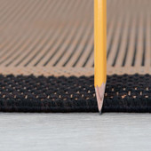 Tayse Eco Dania ECO1201 Black Area Rug Pile Tayse Eco Dania ECO1201 Black Area Rug Pile