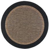 Tayse Eco Dania ECO1201 Black Round Area Rug Tayse Eco Dania ECO1201 Black Round Area Rug