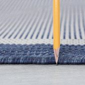 Tayse Eco Dania ECO1205 Navy Area Rug Pile Tayse Eco Dania ECO1205 Navy Area Rug Pile