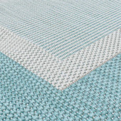 Tayse Eco Dania ECO1206 Aqua Area Rug Swatch Tayse Eco Dania ECO1206 Aqua Area Rug Swatch